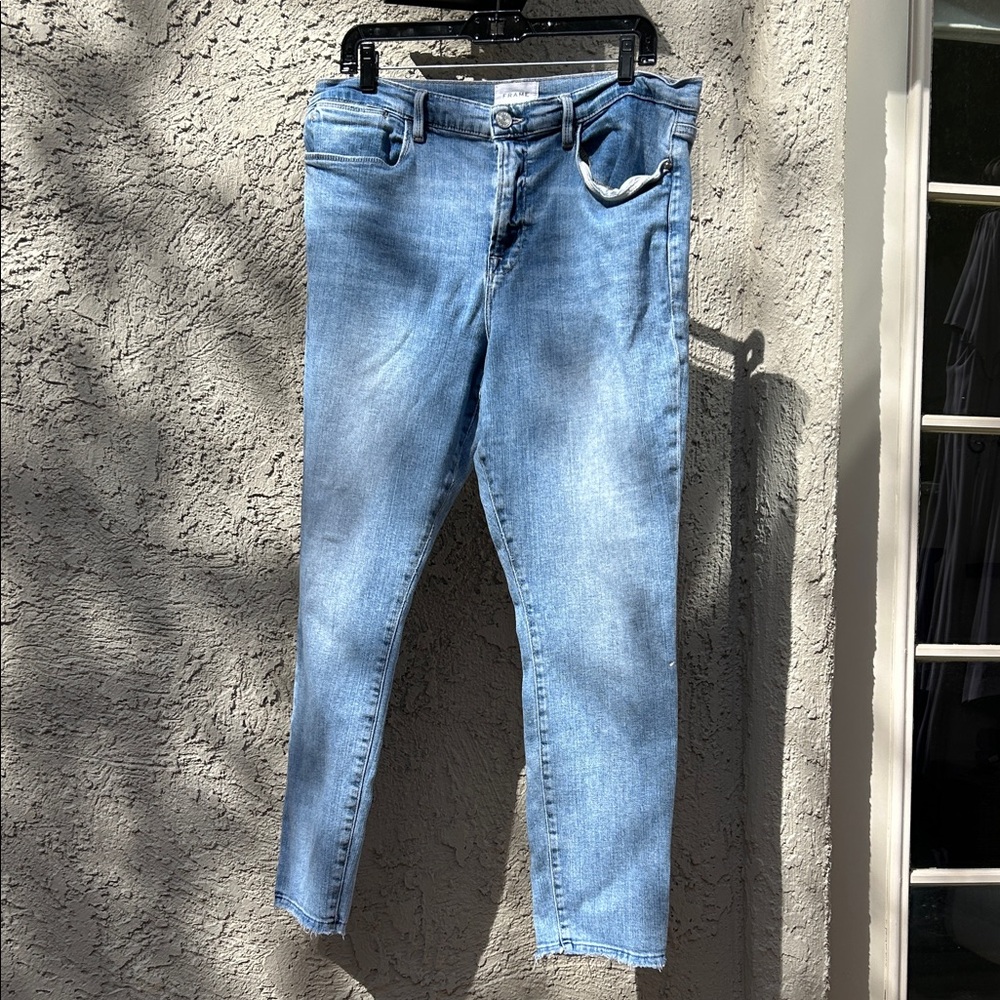 Frame Denim Light Blue Ankle Jeans